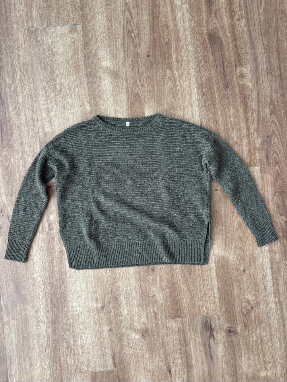 Muji Olive 100% wool Sweater